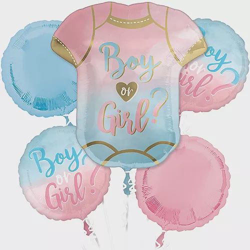 5PC The Big Reveal Bouquet (342)