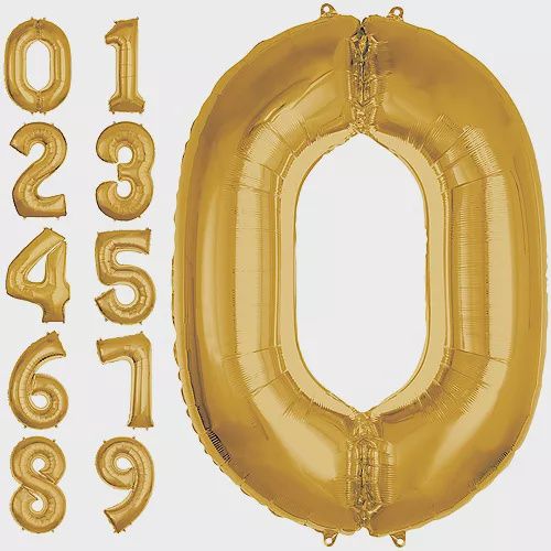 50&quot; Gold Number Balloons (534-1-9)