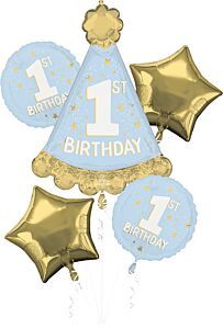 5PC Little Mister One-direful 1st Birthday Bouquet