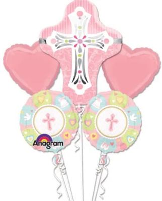 5PC Girl Christening Bouquet (346)