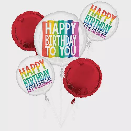 5PC Rainbow Wishes Bouquet (324)