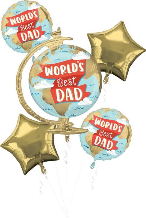5pc Worlds Best Dad Bouquet (146)