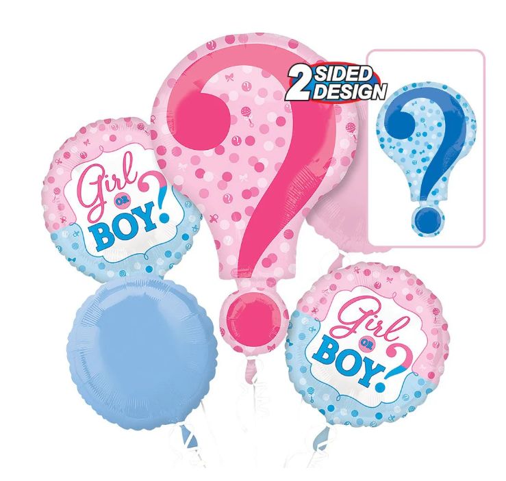5PC Gender Reveal Bouquet (341)