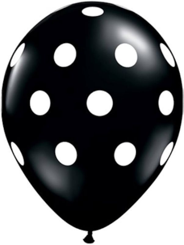 11 &quot;Polka dots ( white and black)