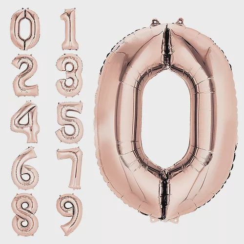 34&quot; Rose Gold Number (526-1-9)