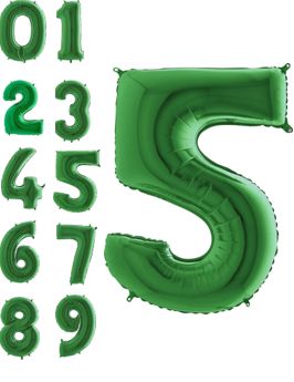 40" Green Number Balloons (500-1-9) 40" Green Number Balloons (500-1-9)