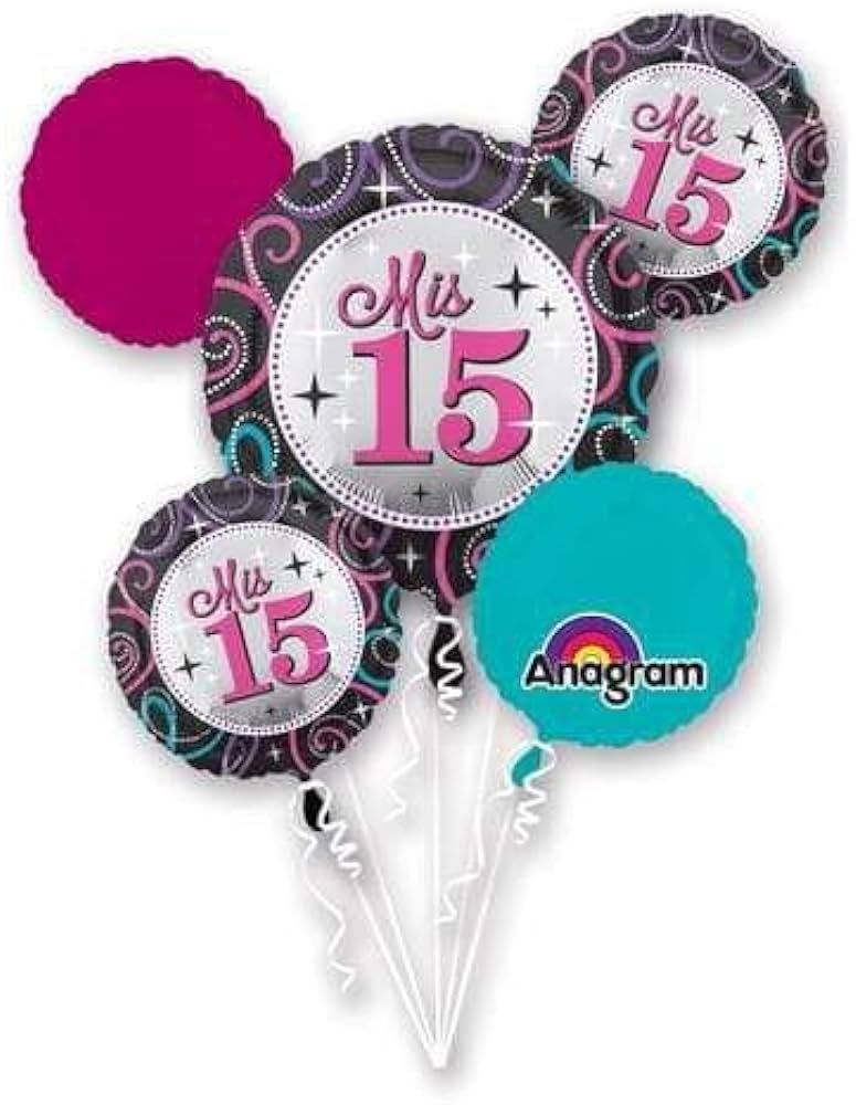 5PC Mis Quince Bouquet (233)