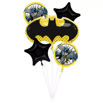 5PC Batman Logo Bouquet (296)