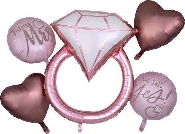 5PC Blush Wedding Bouquet (319)