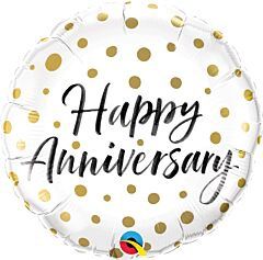 18&quot; Anniversary Gold Dots (1212)