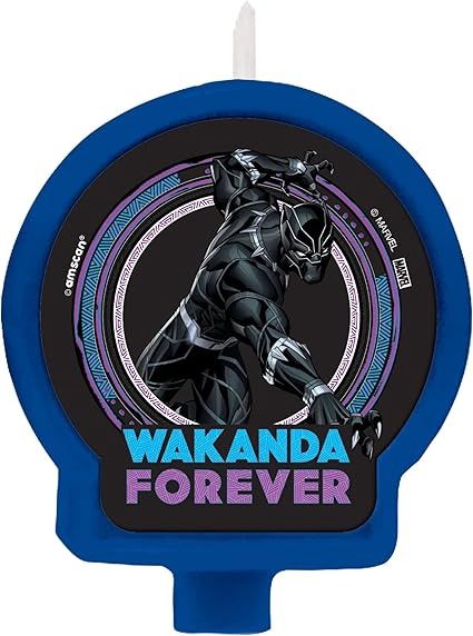 Black Panther Birthday Candle