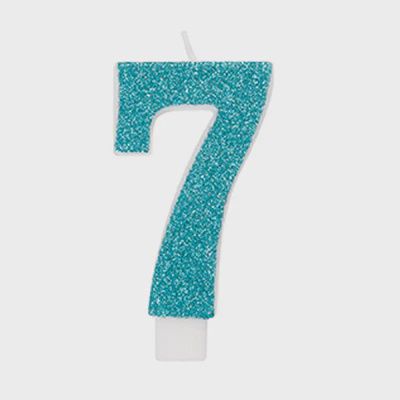 Number &quot;7&quot; Birthday Candles