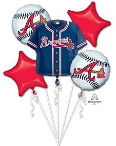 5PC Atlanta Braves Bouquet