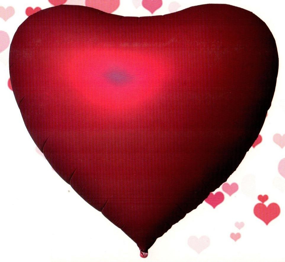 5.6FT/ 68&quot; Giant Red Heart (Inflated or Uninflated), Packaged: Inflation