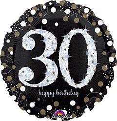 18&quot; Sparkling Birthday 30