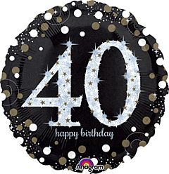 18&quot; Sparkling Birthday 40
