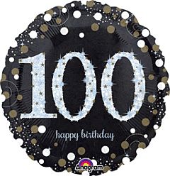 18&quot; Sparkling Birthday 100