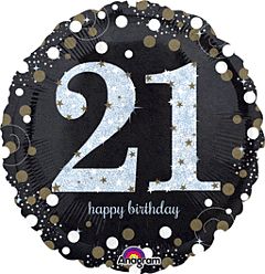 18&quot; Sparkling Birthday 21