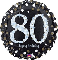 18&quot; Sparkling Birthday 80