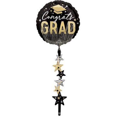 67&quot; Stripes on Stripes Grad Stars