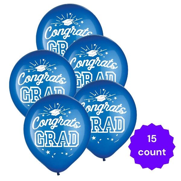 15 ct Blue Congrats GRAD