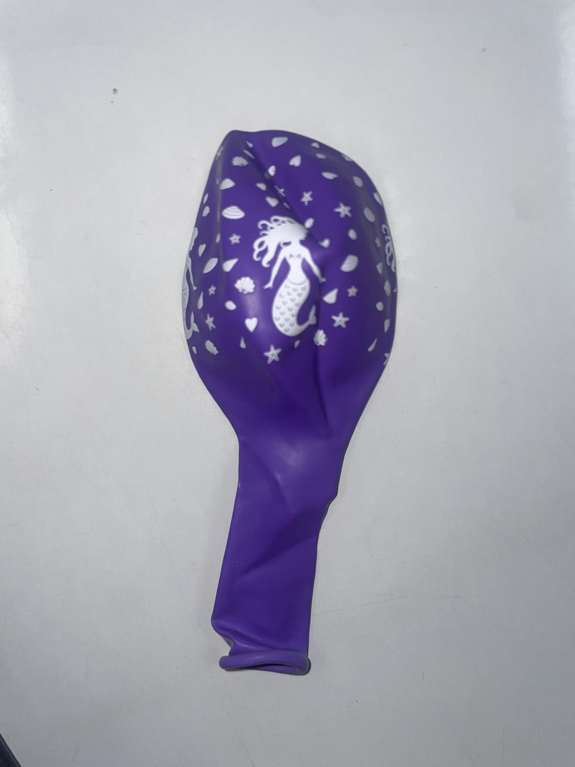 11&quot; Mermaid Printed Latex, Color: Purple