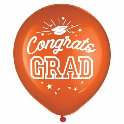 15ct Orange Congrats GRAD