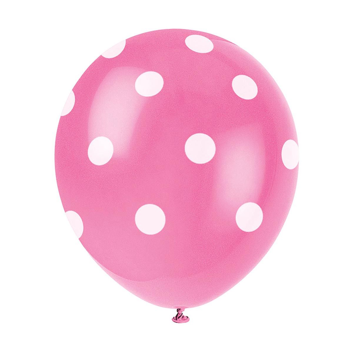 11&quot; Light Pink Polka Dot latex