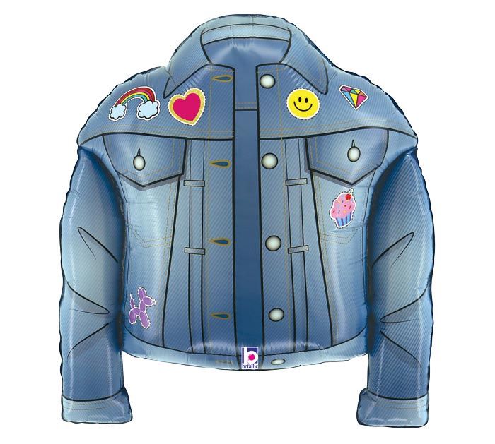 26&quot; PKG BIRTHDAY PATCHES DENIM JACKET