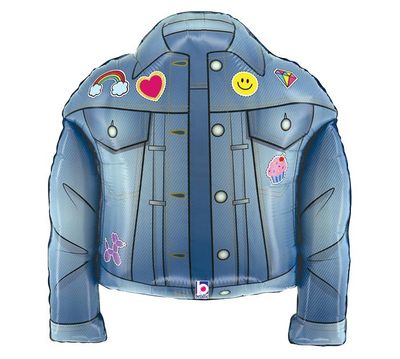26&quot; PKG BIRTHDAY PATCHES DENIM JACKET