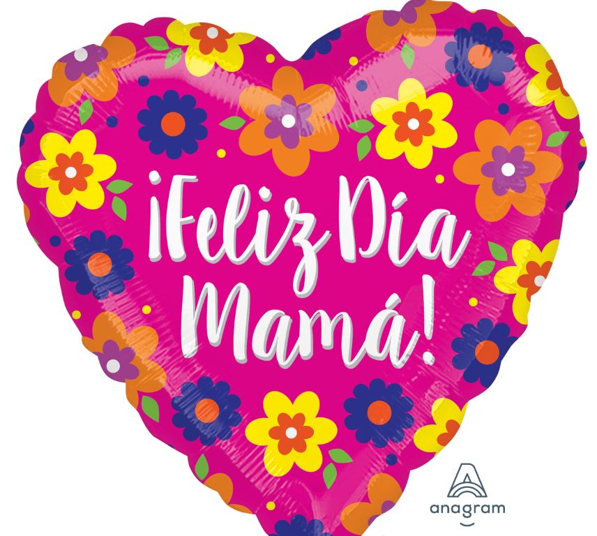 17&quot; Feliz Dia Mama Flowers (1257)