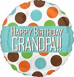 17&quot; Happy Birthday Grandpa Dots