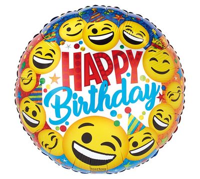 17&quot; HBD Emoticons