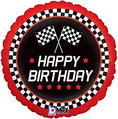 18&quot; Checkered Flag Birthday (1124)