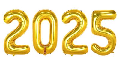 &quot;2025&quot; 34&quot; Foil Number Bouquet