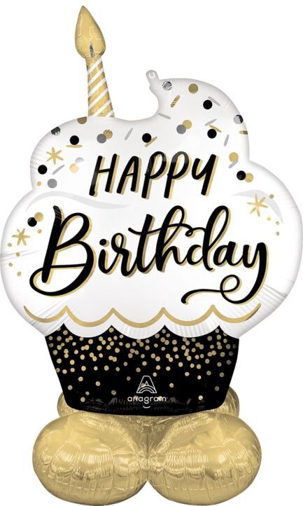 52&quot; Satin BSG Birthday Wishes Airloonz