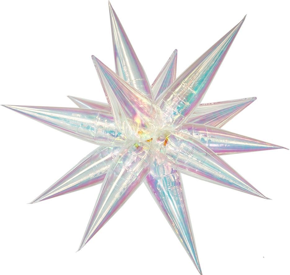 Magic Starburst 40&quot; Iridescent Clear Balloon (air only)