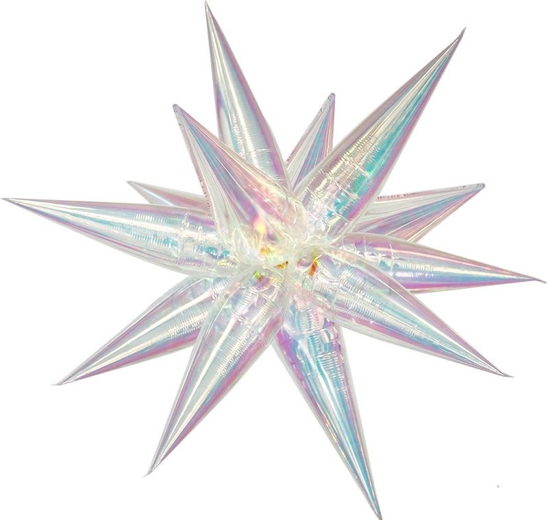 Magic Starburst 40&quot; Iridescent Clear Balloon (air only)