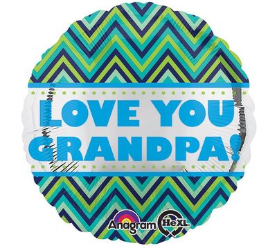 18&quot; Love You Grandpa Chevron (1245)