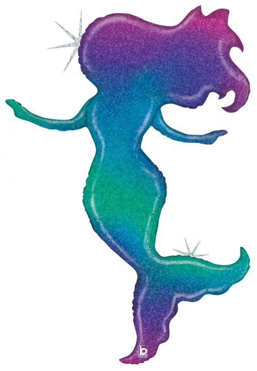 52&quot; Glitter Holographic Mermaid (1079)