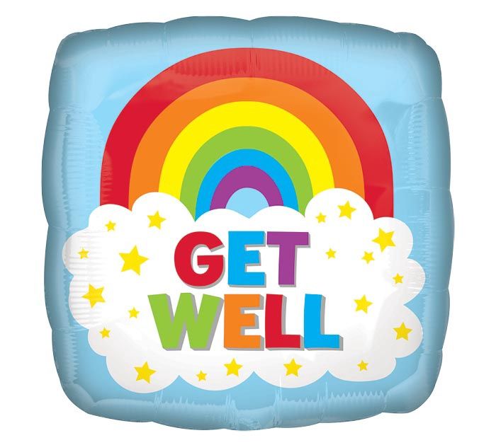 18&quot; Get Well Soon Rainbow CLoud (1196)