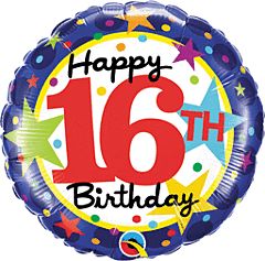 18&quot; 16th Birthday Stars