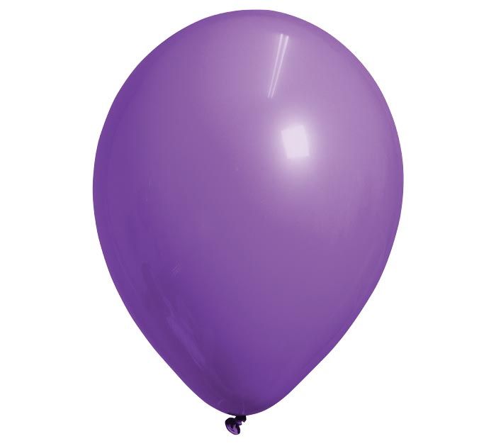 100ct Bagged 12&quot; Burton+Burton Standard Latex Balloons, Color: Violet