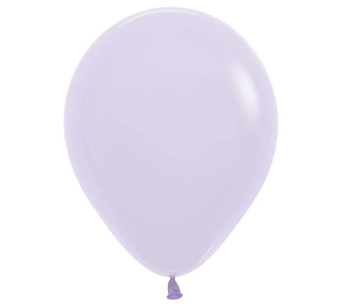 Pastel Matte Lilac Latex, Size: 100ct 5&quot;