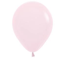 Pastel Matte Pink Latex, Size: 100ct 5&quot;