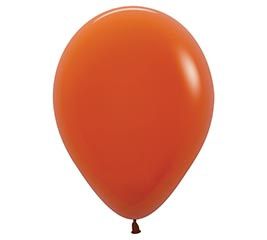 Deluxe Sunset Orange Latex, Size: 100ct 5&quot;