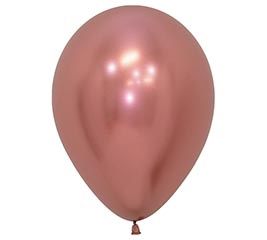 Reflex Rose Gold Latex, Size: 100ct 5&quot;