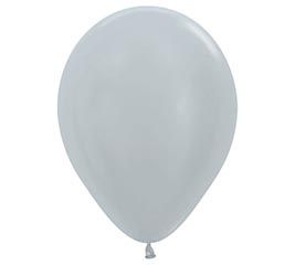 Metallic Silver Latex, Size: 100ct 5&quot;