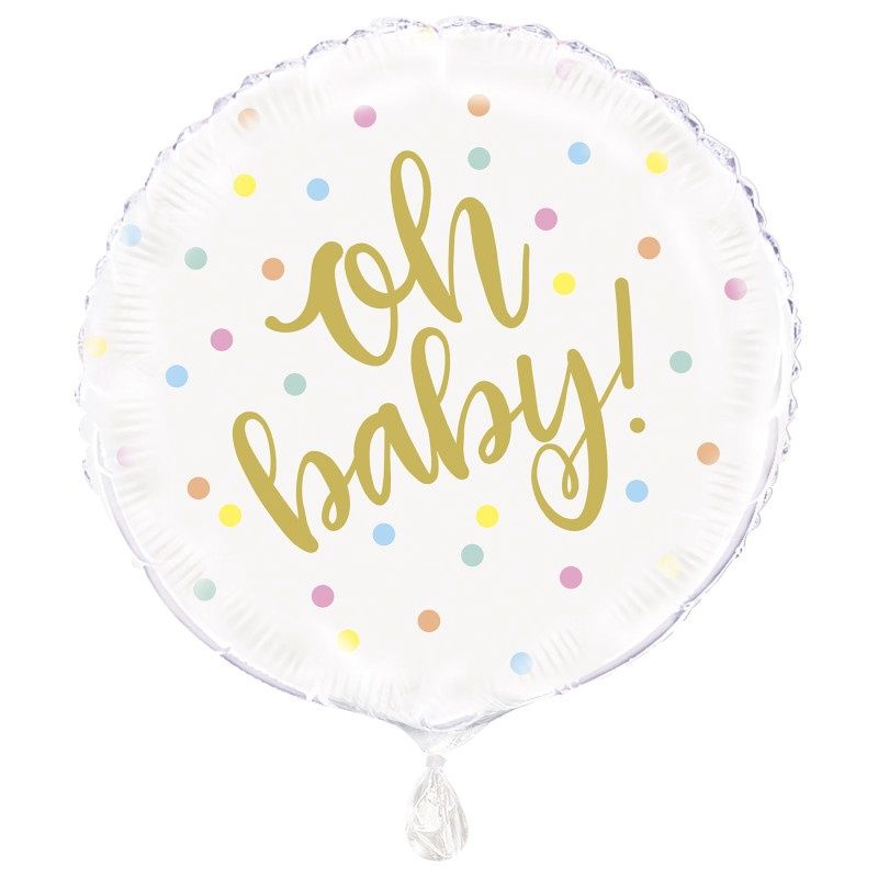 18&quot; In Gold Baby Shower (1242)