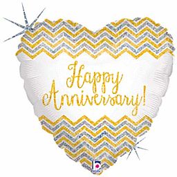 18&quot; Chevron Anniversary Holographic (1192)